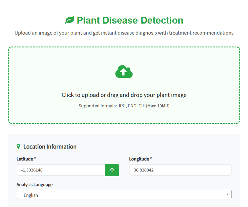 Disease Detection Feature